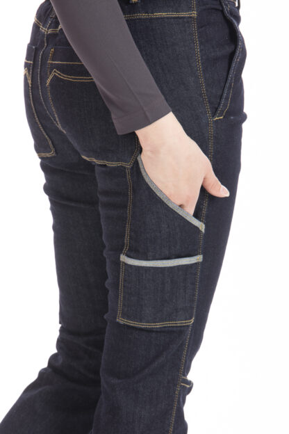 Jeans de travail femme – Multi poches denim stretch – Image 6
